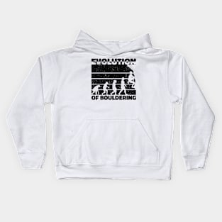 Evolution of Bouldering: Climbing to New Heights Kids Hoodie